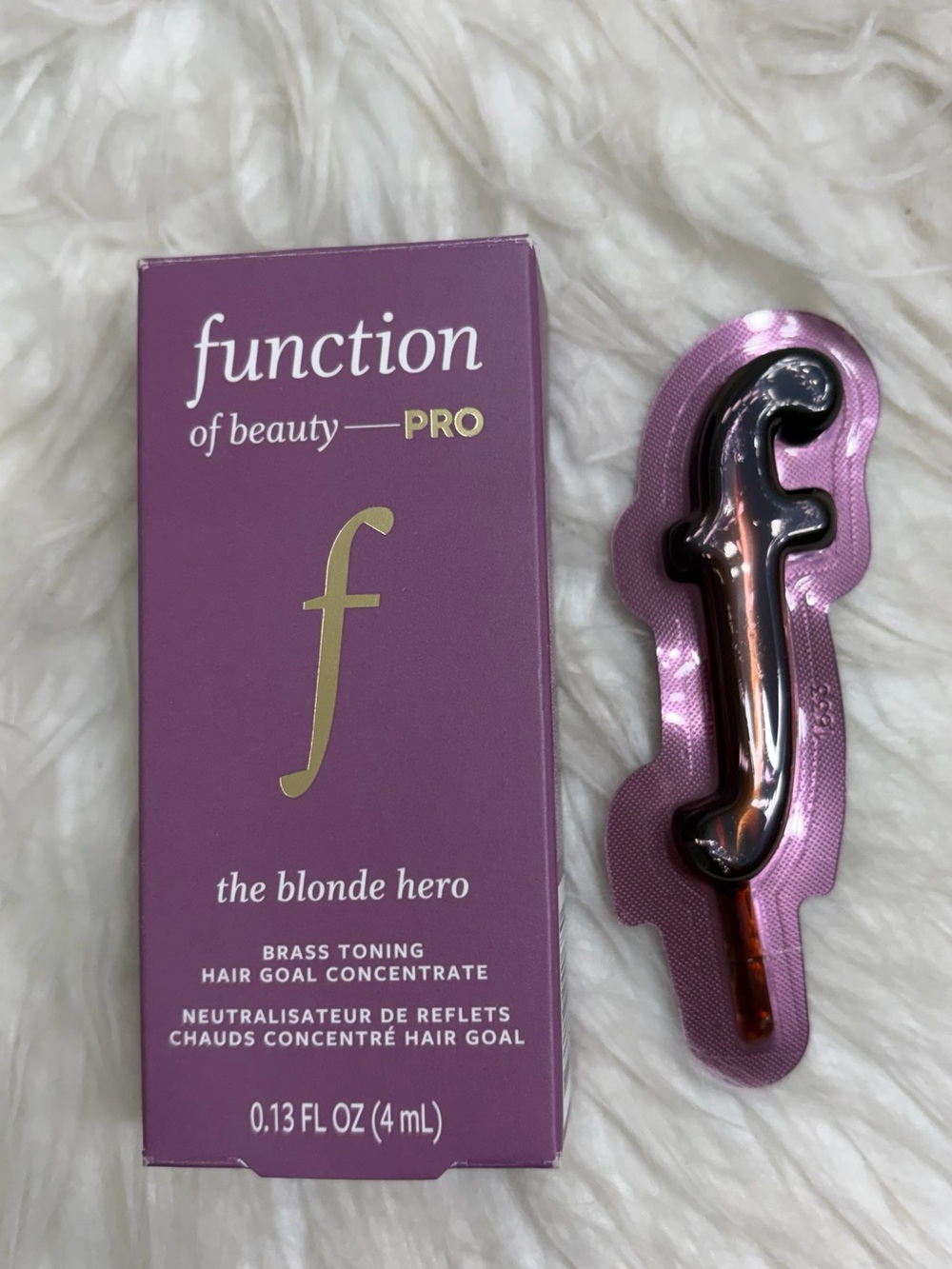 Function of Beauty PRO Blonde Hero Brass Toning Concentrate 4mL NIB Free add-on - Picture 5 of 5